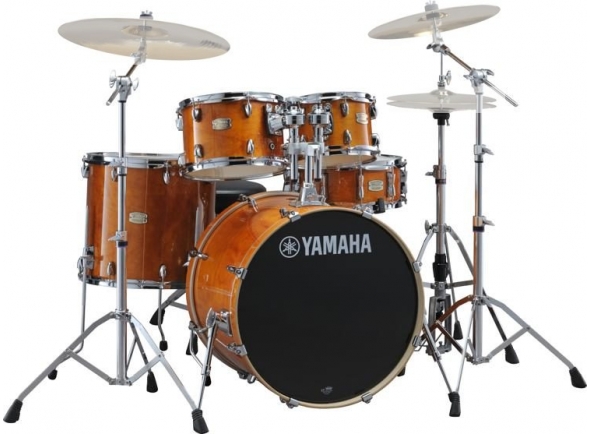 Yamaha Stage Custom Birch Honey Amber com Hardware sem Pratos Yamaha Stage Custom Birch Honey Amber com Hardware sem Pratos